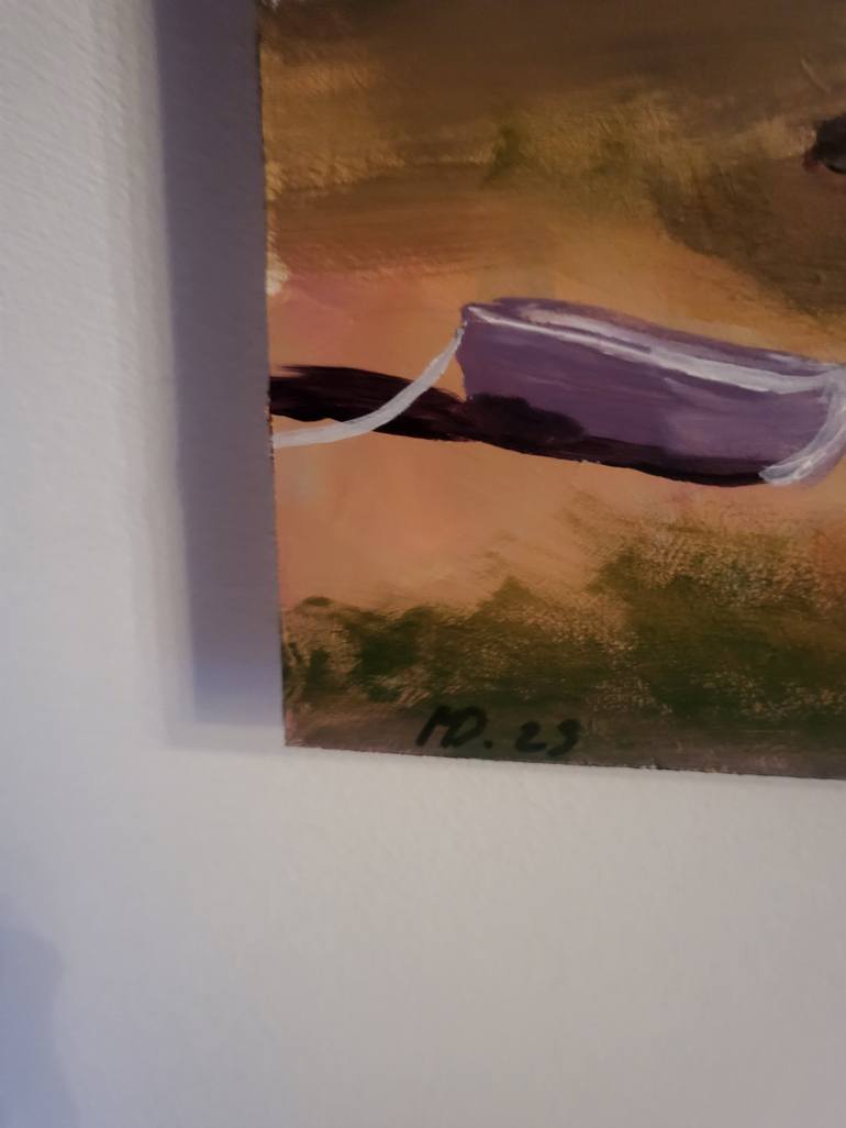 Original Boat Painting by Mark Dingemanse