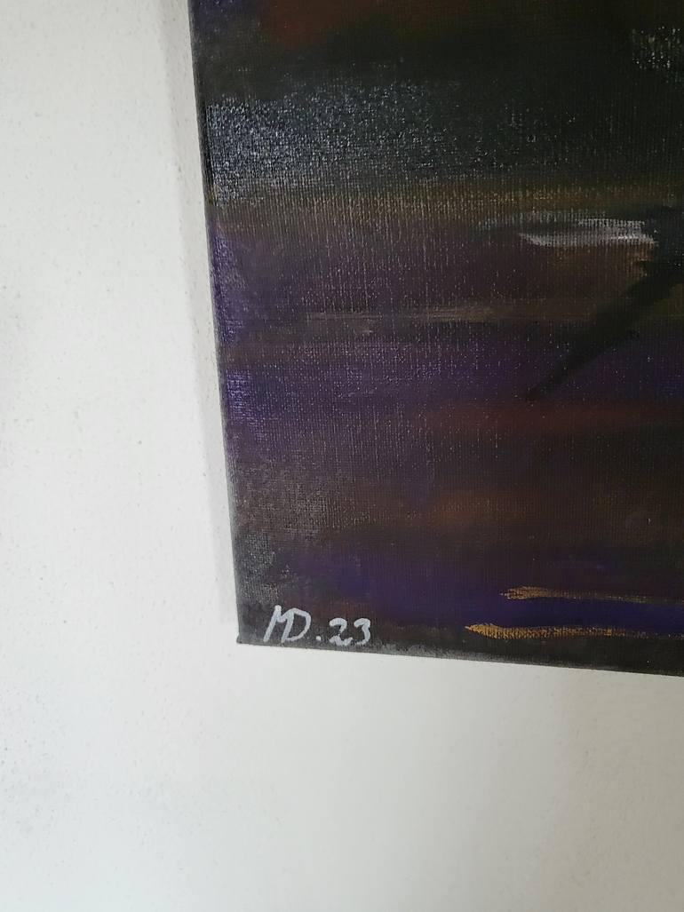 Original Expressionism Boat Painting by Mark Dingemanse