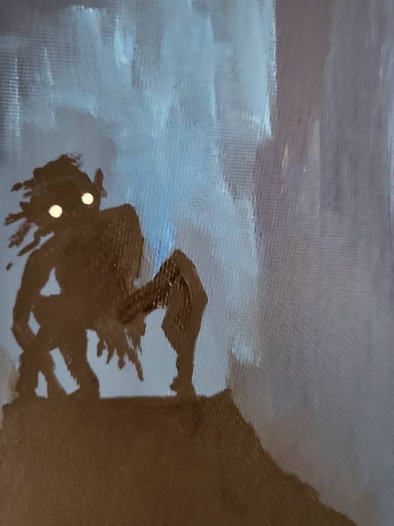 Original Expressionism Animal Painting by Mark Dingemanse