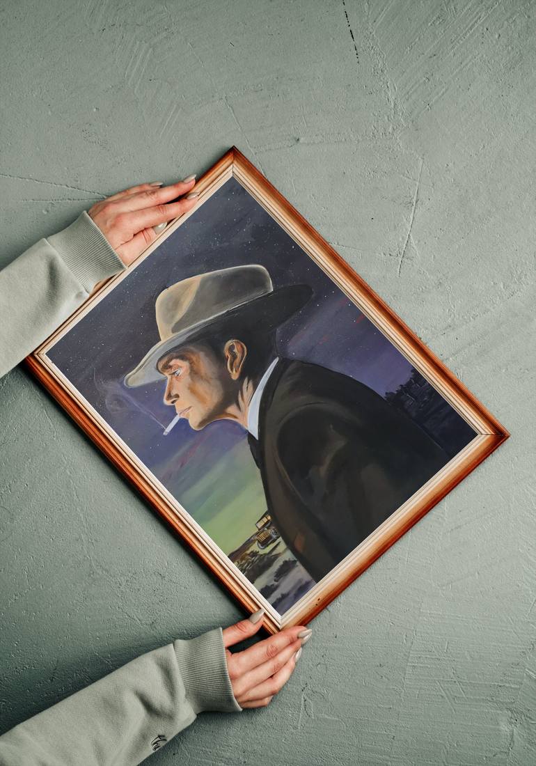 Original Modernism People Painting by Mark Dingemanse