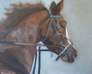Original Horse Painting by Mark Dingemanse