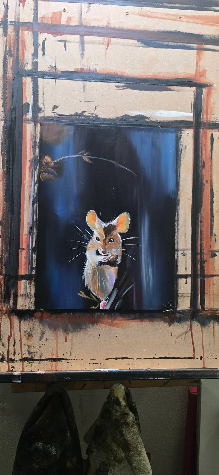Original Portraiture Animal Painting by Mark Dingemanse