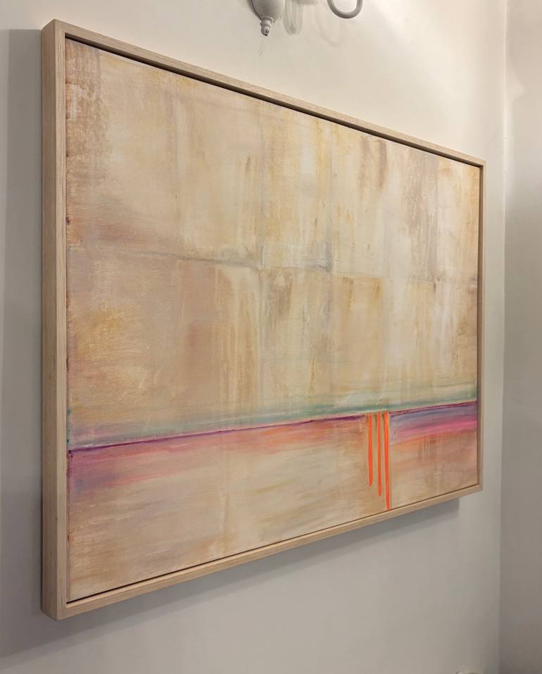 Original Abstract Expressionism Beach Painting by Harriet Browne