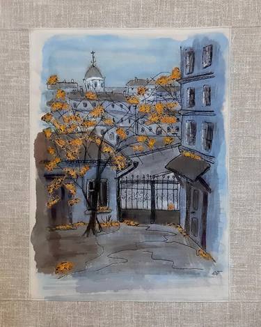 Fabric artwork "Moscow old alleys and courtyards" thumb