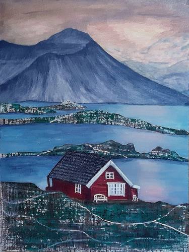 Original Contemporary Landscape Mixed Media by Elena Glazova