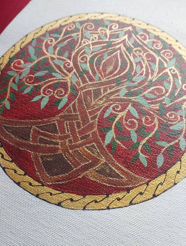 Original Symbolism Geometric Painting by Arwa Palitanawala