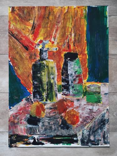 Original Abstract Expressionism Abstract Paintings by Petra Rényai