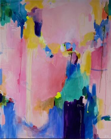 Original Abstract Expressionism Abstract Painting by Rhiannon Rosenbaum