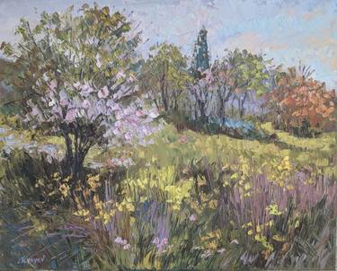 Original Impressionism Landscape Painting by Slava Ilyayev