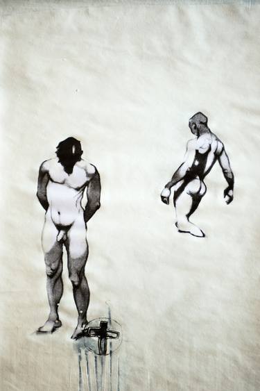 Original Figurative Men Drawings by enrico salvadori