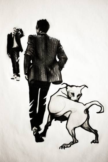 Print of Figurative Dogs Drawings by enrico salvadori