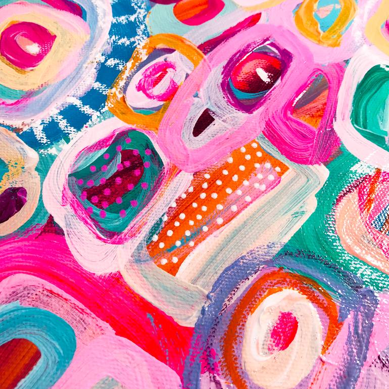 Original Abstract Expressionism Abstract Painting by Caro Bay