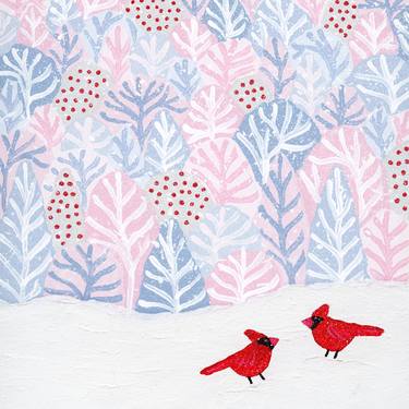 Winter Wonderland Birds - Red Cardinals thumb