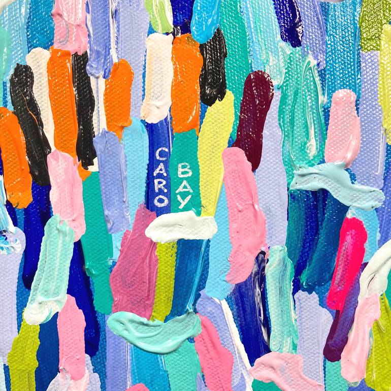 Original Abstract Expressionism Abstract Painting by Caro Bay