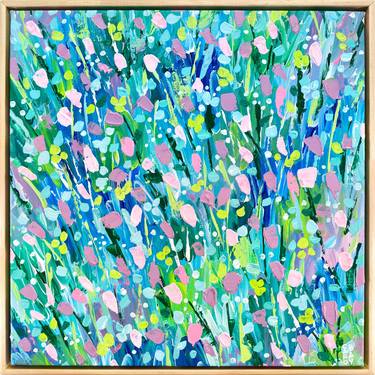 Original Abstract Floral Painting by Caro Bay