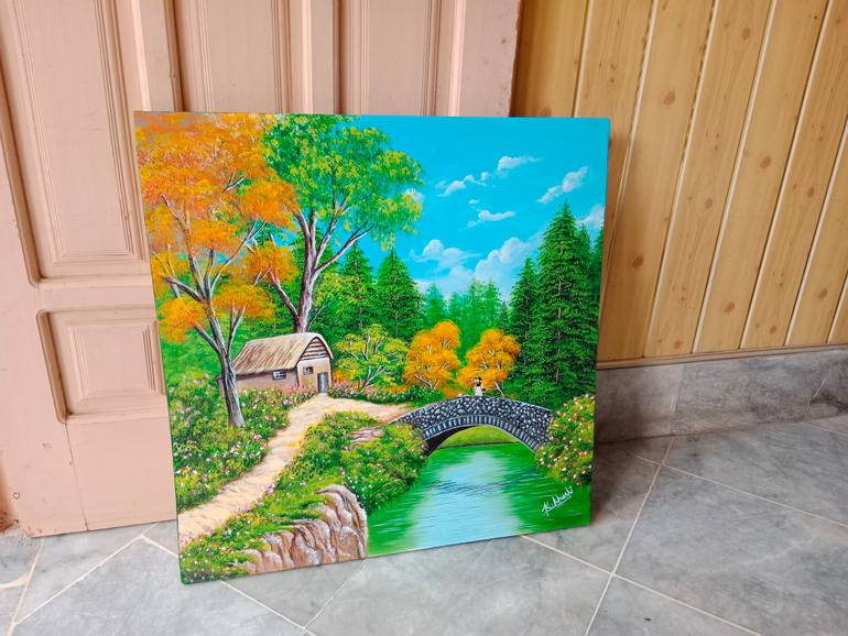 Original Realism Landscape Painting by Khansa Khushi