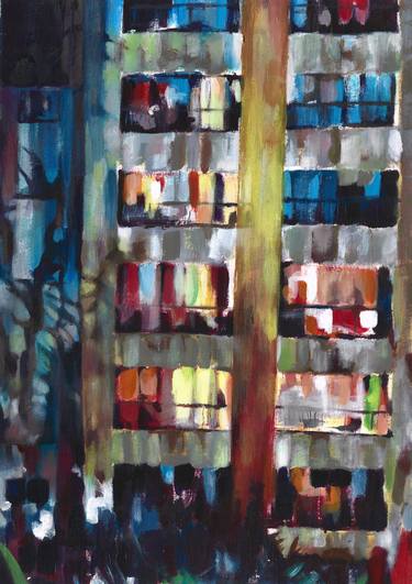 Print of Abstract Architecture Paintings by laura berry