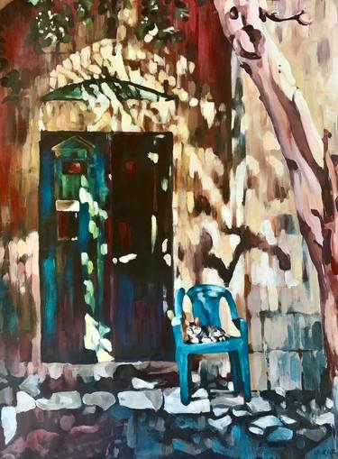 Original Impressionism Architecture Paintings by laura berry