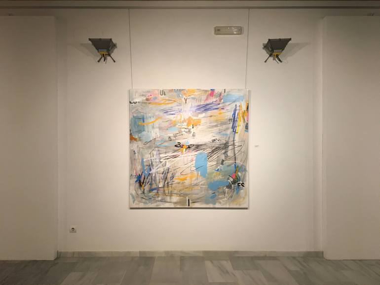Original Abstract Expressionism Abstract Painting by Ángel Celada