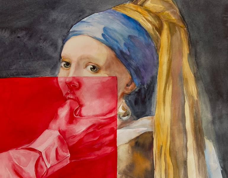 Original Expressionism People Painting by Anna Limont