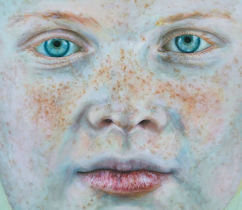 Original Portraiture People Painting by Guus Van Lingen