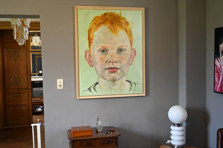 Original Portraiture People Painting by Guus Van Lingen