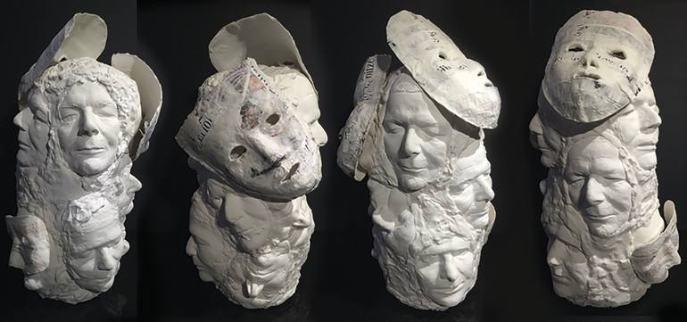 Original People Sculpture by Yoly Maurer