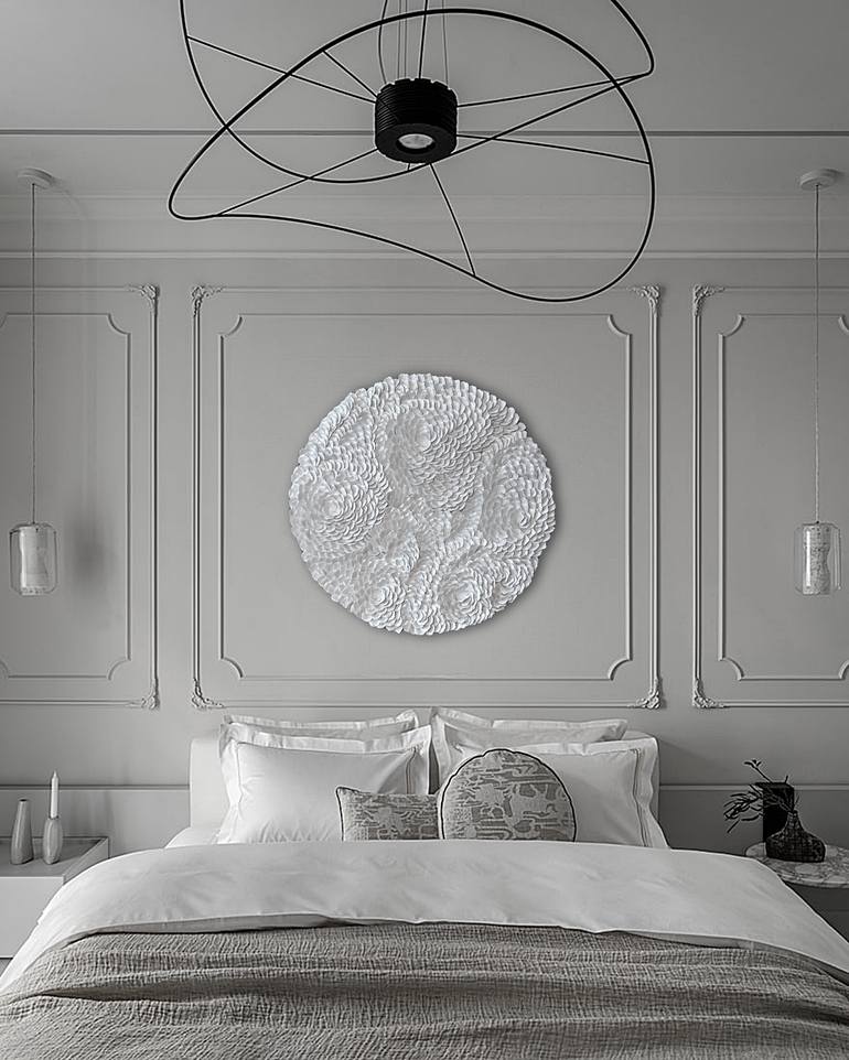 Original Minimalism Abstract Mixed Media by Aliona Nicolaeva