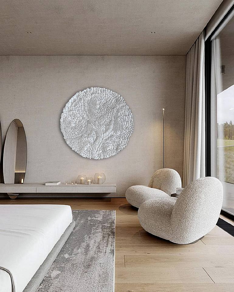 Original Minimalism Abstract Mixed Media by Aliona Nicolaeva