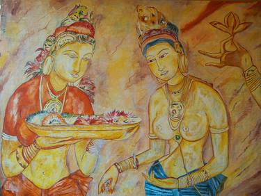 Print of Culture Paintings by Chandana Hewapathirana