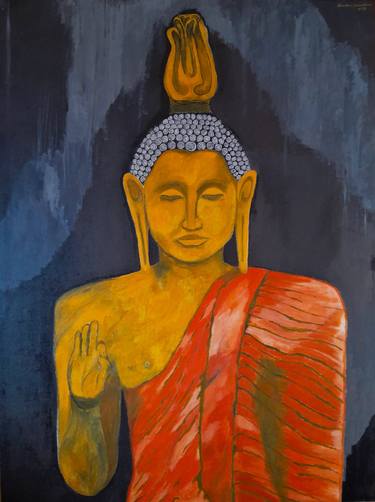 Print of Conceptual Religious Paintings by Chandana Hewapathirana