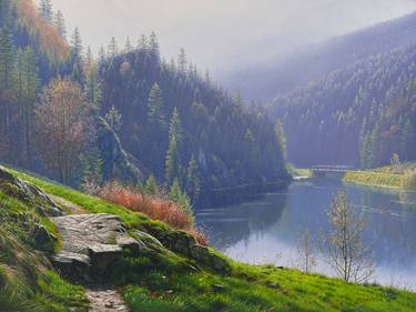 Original Photorealism Water Paintings by Emil Mlynarcik