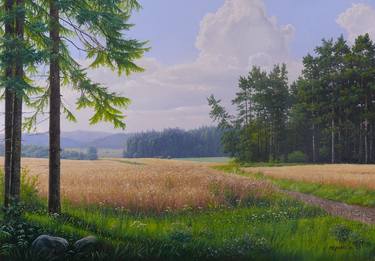 Print of Landscape Paintings by Emil Mlynarcik