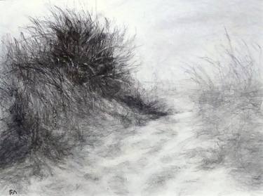 Original Figurative Beach Drawing by Francis Aracil