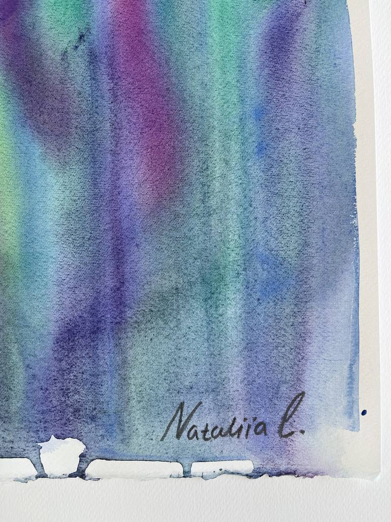 Original Abstract Expressionism Abstract Painting by Nataliia Lepikhina