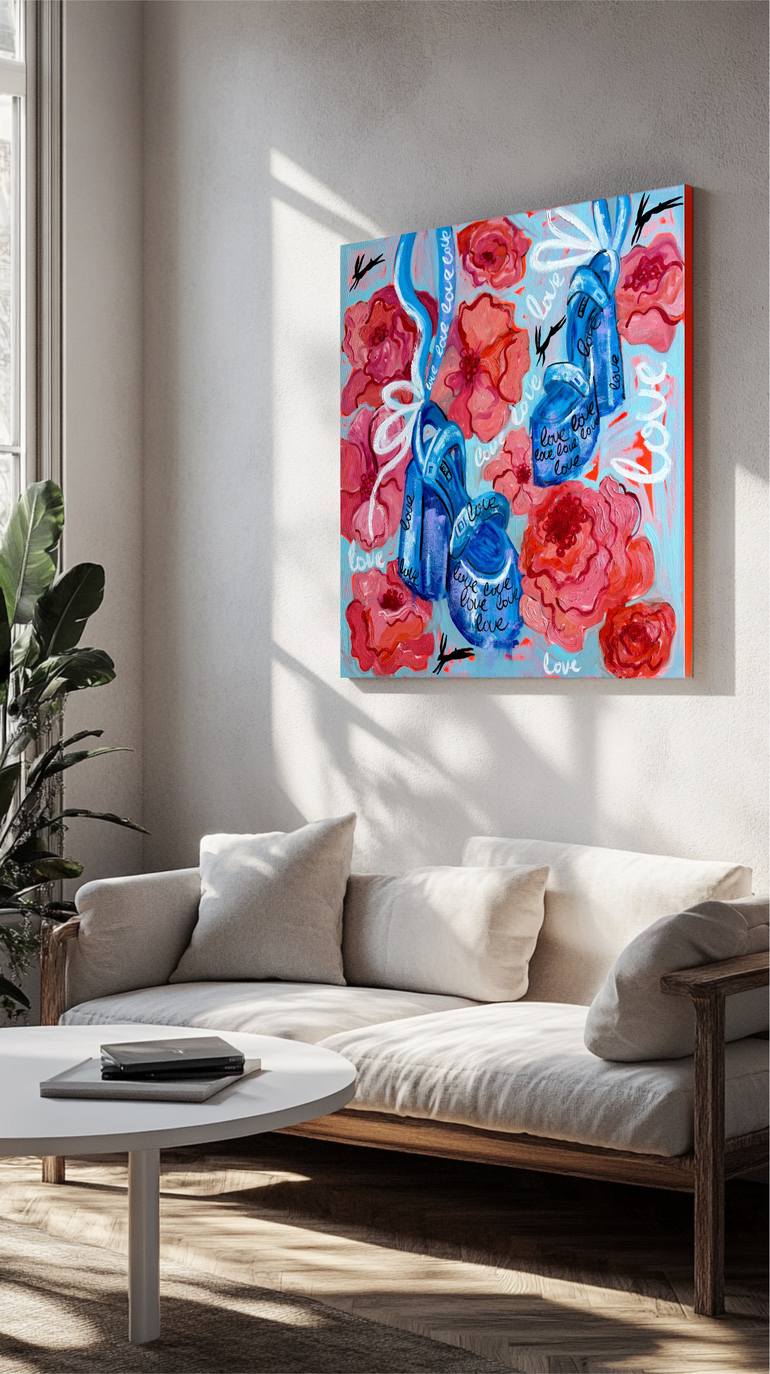 Original Contemporary Love Painting by Nataliia Lepikhina