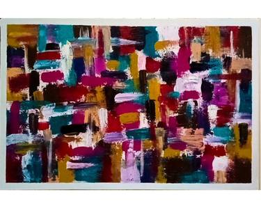 Original Modern Abstract Paintings by Asma Liaqat