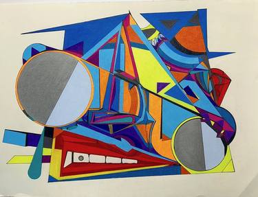 Original Conceptual Abstract Drawings by Alan Simonton