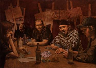 Original Realism People Paintings by Filip Kalkowski