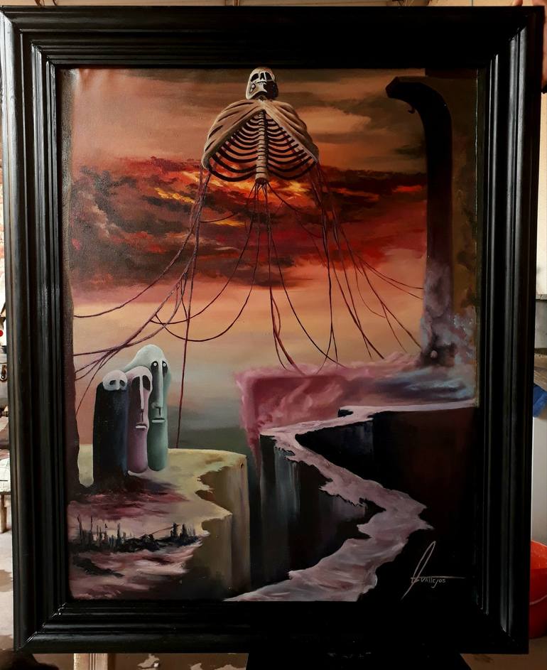 Original Figurative Religious Painting by David Gonzalez Vallejos