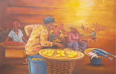 Print of Business Paintings by Isaac Opoku Badu