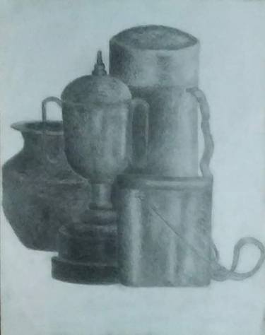 Original Fine Art Still Life Drawings by PREMJITH PC