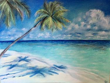 Print of Realism Beach Drawings by Natalya Baranova