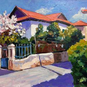 Spring on the old street