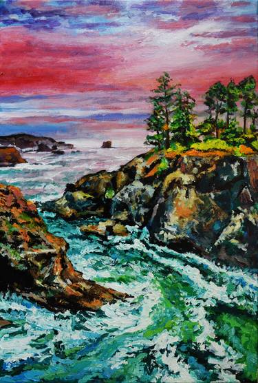 Original Impressionism Seascape Paintings by Dusan Stojkovic