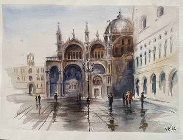 Venice in the rain thumb