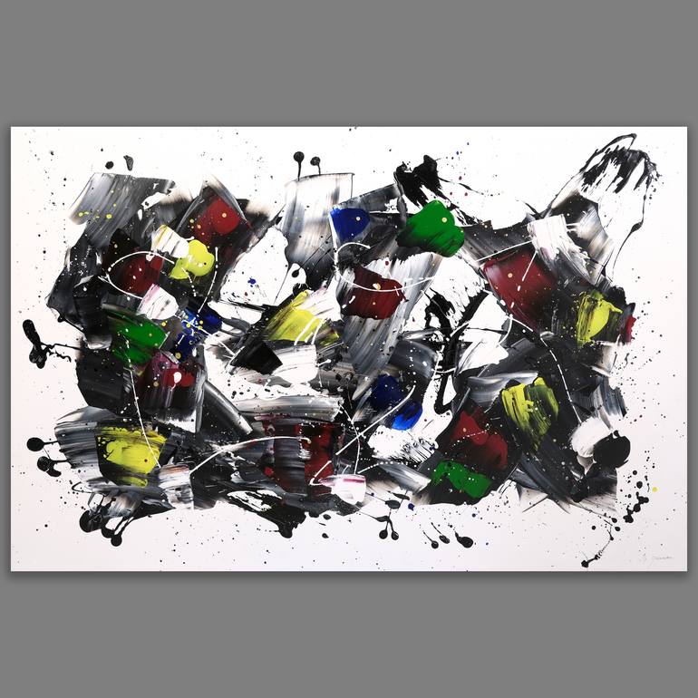 Original Abstract Expressionism Abstract Painting by Esther Garneau