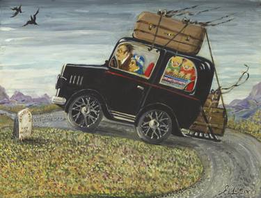 Print of Fine Art Automobile Paintings by Earth Meadow Prints