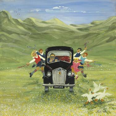 Print of Figurative Automobile Paintings by Earth Meadow Prints