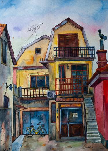 Original Expressionism Architecture Paintings by Olga Belykh